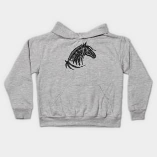 Native American Horse Kids Hoodie